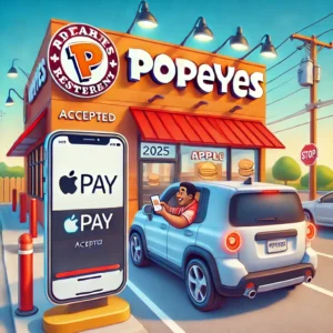 does Popeyes take apple pay in drive thru