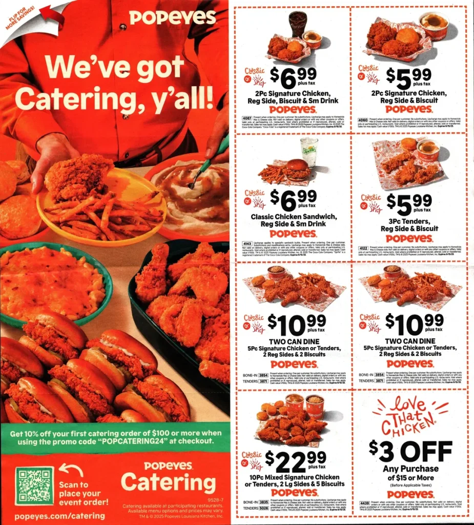 New Printable Popeyes Coupons For December 2025
