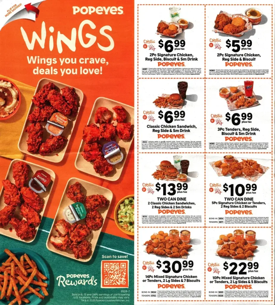 Popeyes Printable Coupons December 2025 Valid Until 22-12-2025