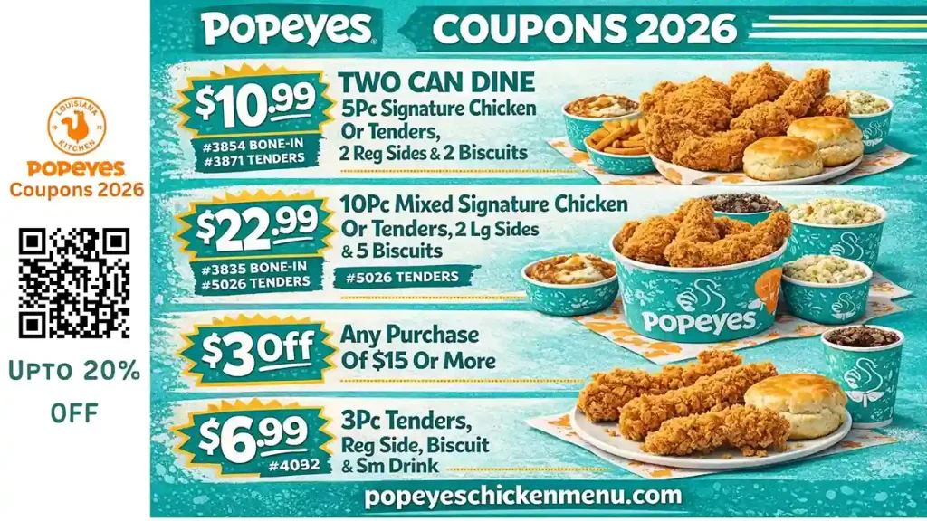 Latest Popeyes Coupons & Deals 2026